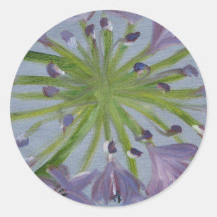 "Agapanthus" Runder Aufkleber