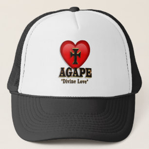 Agape-Herzsymbol für Liebe Truckerkappe