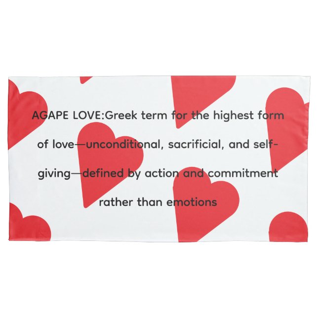 AGAPE-LIEBE KISSENBEZUG (Vorderseite-Links)