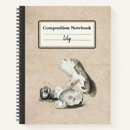 Agaricus Augustus Mushroom Personalisiert Comp Notizbuch