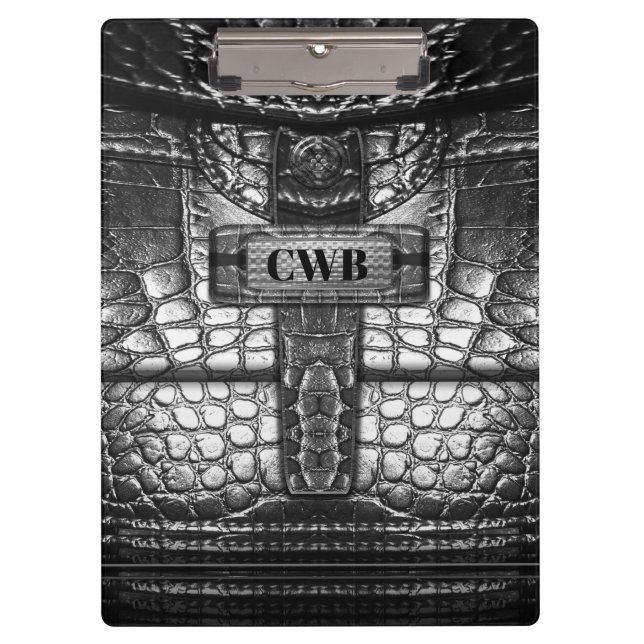 Agartarset Cool Retro Beautiful Monogram Klemmbrett (Vorderseite)