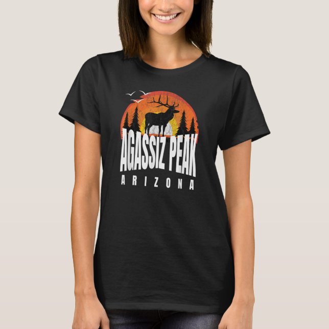 Agassiz Peak Arizona Karibik Landschaftlicher Sonn T-Shirt (Vorderseite)