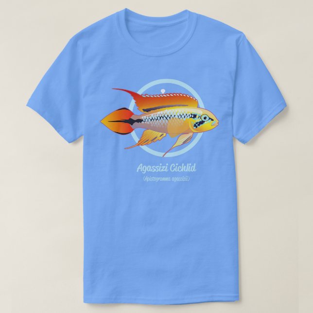 Agassizi Cichlid T-Shirt (Design vorne)