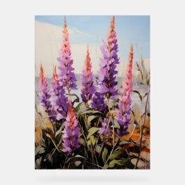 Agastache - Impasto Floral Acrylschild