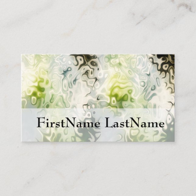 Agate Art Custom Indestructuring Business Cards Visitenkarte (Vorderseite)