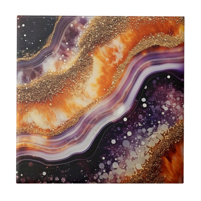Agate Art Keramik Tile Fliese (Vorderseite)