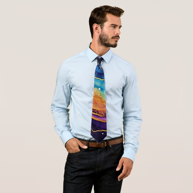 Agate Art Neck Tie Krawatte (Beispiel)