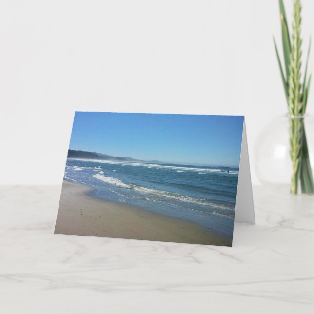 Agate Beach, Oregon Karte (Vorderseite)