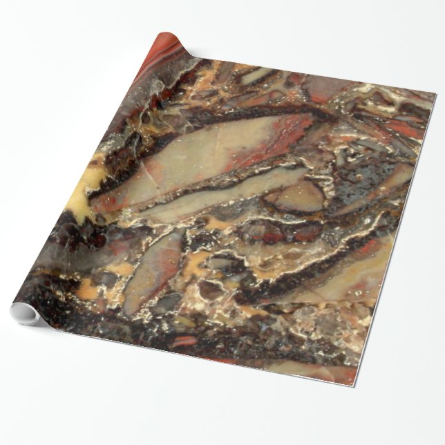 Agate Breccia Geschenkpapier (Ungerollt)
