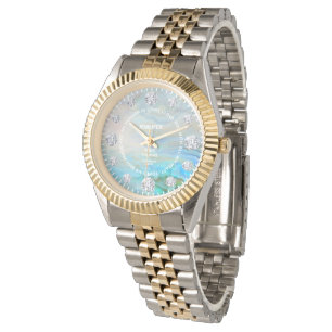 Agate Diamond Custom Sprichwort Dial Luxus Armbanduhr