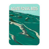 Agate Fossil Beds Nationales Denkmal Vintag