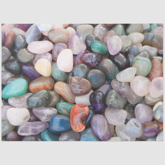 Agate Gemstones Hintergrundbild Seidenpapier (Vorderseite)