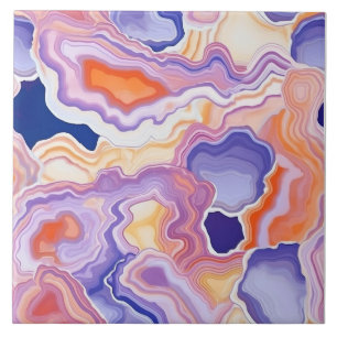 Agate Geode Endless Pattern Fliese