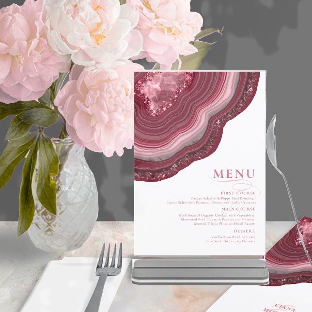 Agate Geode Glitzer Wedding Burgundy ID647 (Von Creator hochgeladen)