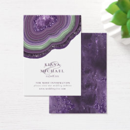 Agate Geode Glitzer Wedding Violet ID647