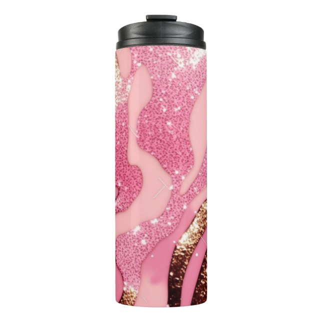 Agate Glitzer Animal Tumbler 20oz Thermosbecher (Vorderseite)