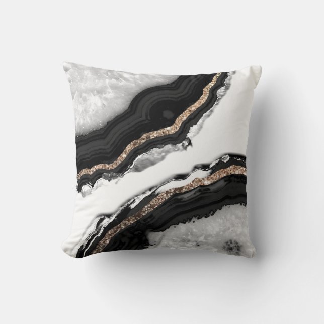 Agate Glitzer Glam #2 Kissen (Vorderseite)