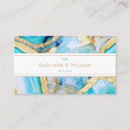 Agate gold QR Code Einladung Hochzeitsfeier