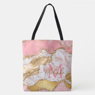 Agate: Gold und Rosa Sequins