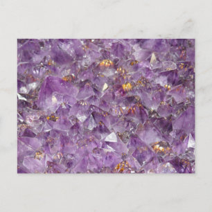 Agate Lila Crystal Postkarte