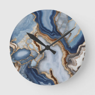 Agate Marble Wall Clock Runde Wanduhr