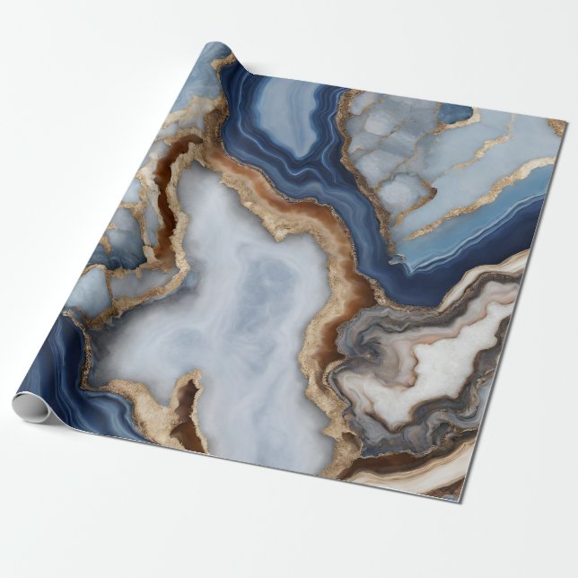 Agate Marble Wrapping Paper Geschenkpapier (Ungerollt)