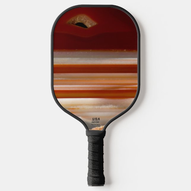 Agate Mineral Rock Nature Photography Pickleball Schläger (Vorderseite)