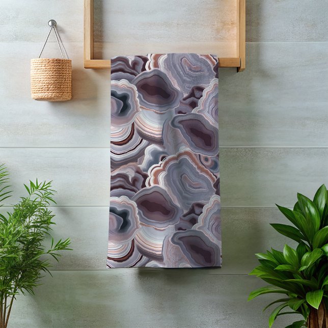 Agate Neutral Browns Stone Badhandtuch Set (Von Creator hochgeladen)