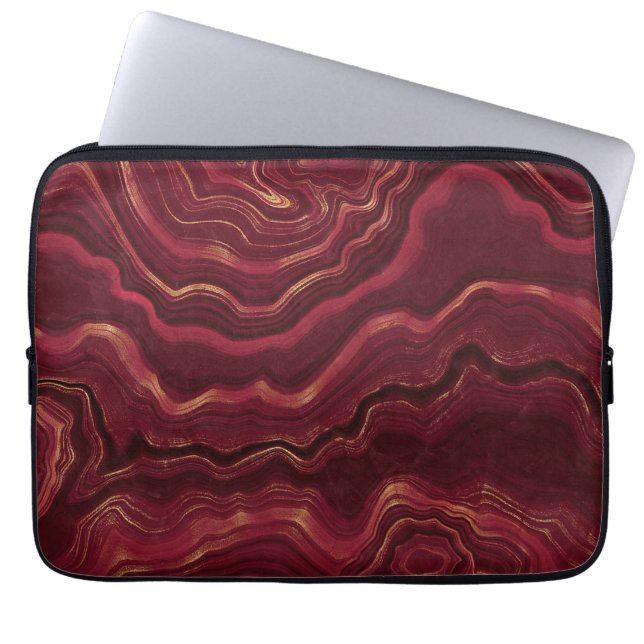 Agate Pattern Laptopschutzhülle (Vorderseite)