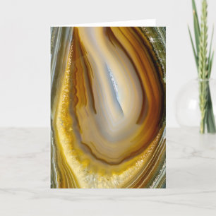 Agate Rock Greeting Card Karte