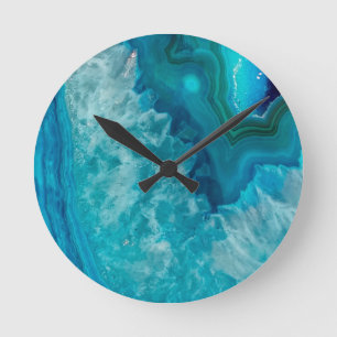 Agate Runde Wanduhr