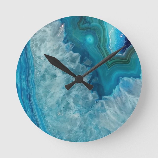 Agate Runde Wanduhr (Vorderseite)