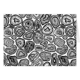 Agate-Scheiben in Schwarz-Weiß