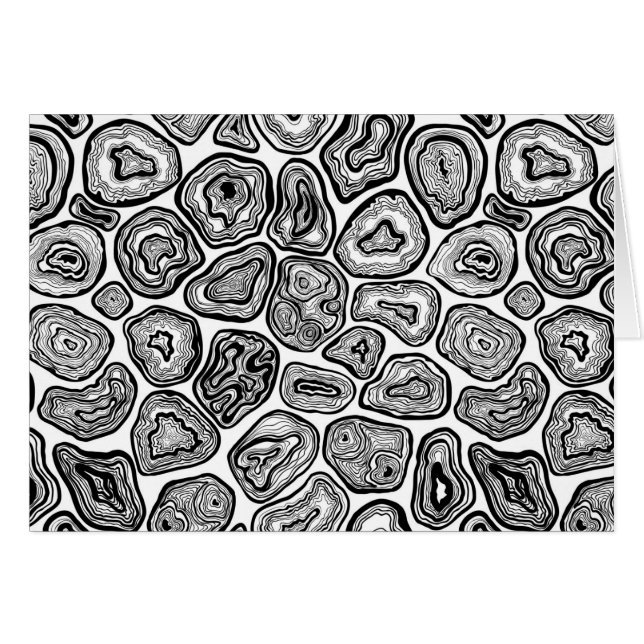 Agate-Scheiben in Schwarz-Weiß (Vorderseite (Horizontal))