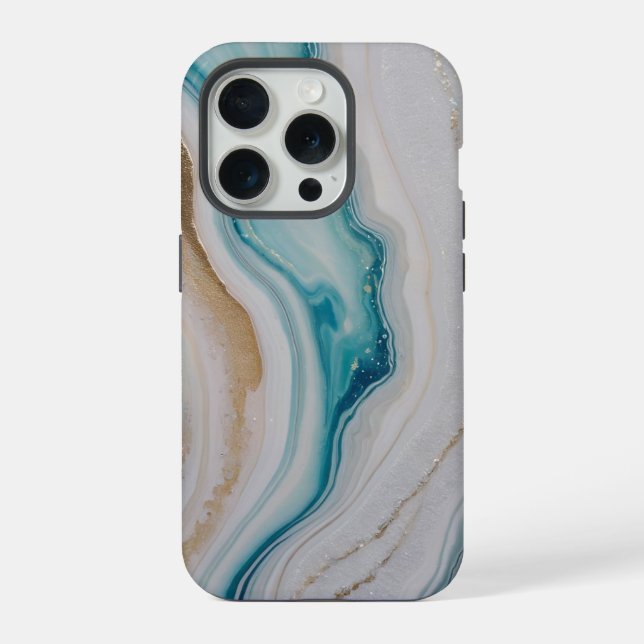 Agate Seascape iPhone Hülle (Rückseite)