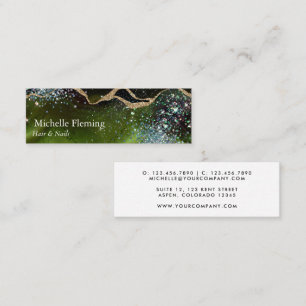 Agate Square Business Card Mini Visitenkarte