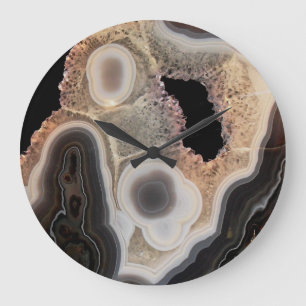 Agate Stone Wall Clock Große Wanduhr