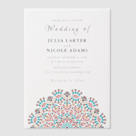 Agate Turquoise Aquamarin & Wine Floral Mandala Ho