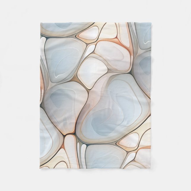 Agates & River Rocks Fleece Blanket (Vorderseite)