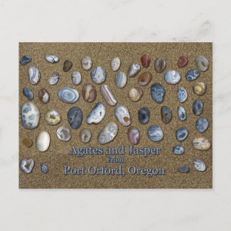 Agates und Jasper von Port Orford Oregon Postkarte