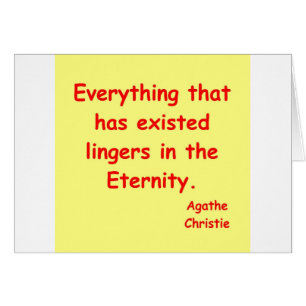 agatha christie Ewigkeit