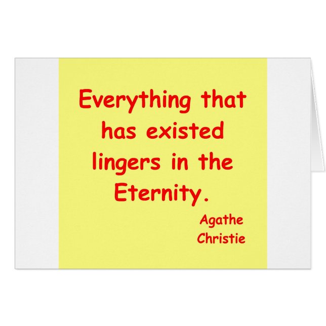 agatha christie Ewigkeit (Vorderseite (Horizontal))