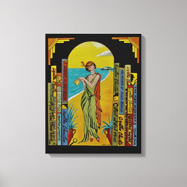AGATHA CHRISTIE LIFE EINZIGARTIGE LEINWAND (Vorderseite)