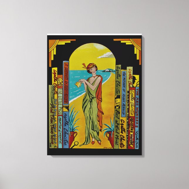 AGATHA CHRISTIE LIFE EINZIGARTIGE LEINWAND (Vorderseite)