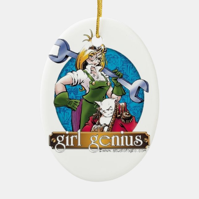 Agatha Hetrodyne - Mädchen-Genie Keramik Ornament (Vorne)