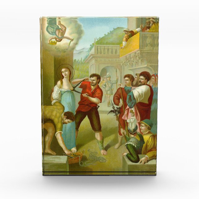 Agatha (M 003) Paperweight oder Fotoblock (Vorderseite)