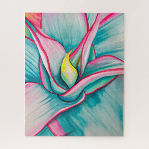 Agave Aquarellkunst Puzzle