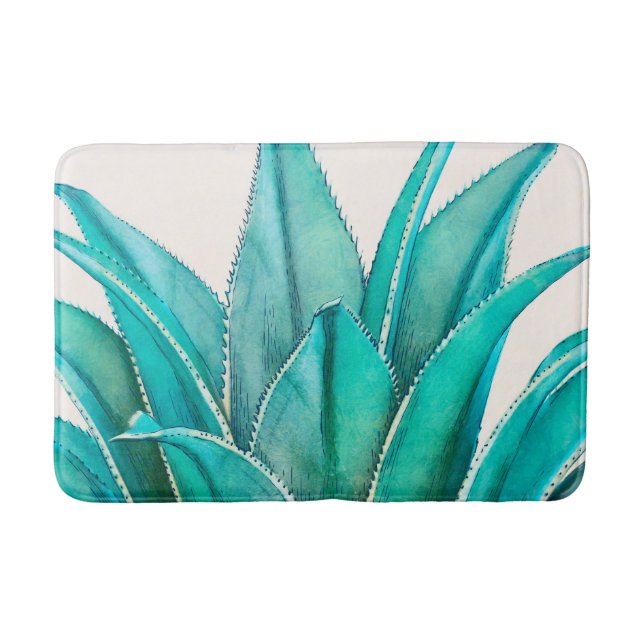 Agave Badematte (Vorderseite)