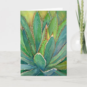 Agave watercolor notecard karte