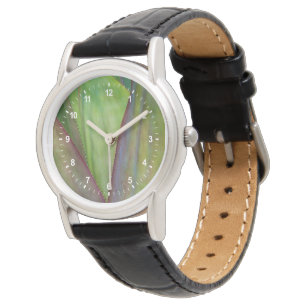 Agaven-Pflanzendetail Armbanduhr
